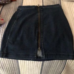 Free people denim skirt